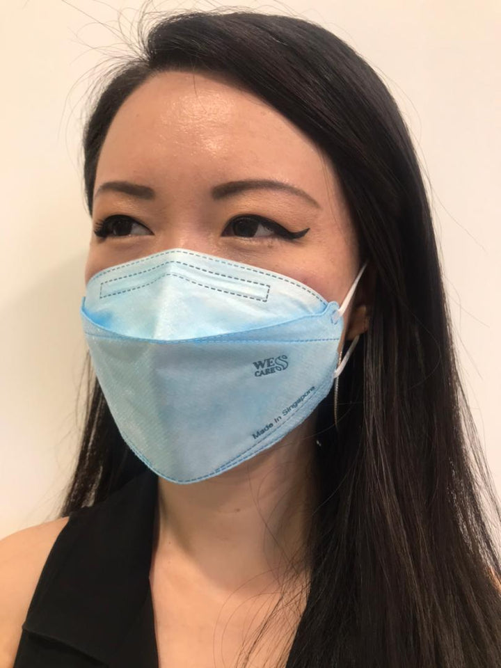 Individual Sealed | 3D Premium Face Mask (KF94 Design) | Made In Singapore | BFE 99.9% UV Sterilised