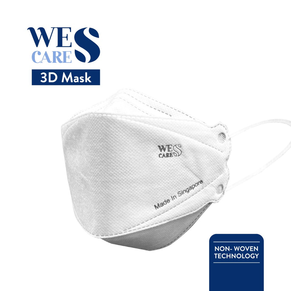 Individual Sealed | 3D Premium Face Mask (KF94 Design) | Made In Singapore | BFE 99.9% UV Sterilised