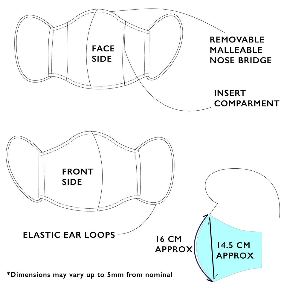Japan Cotton Mask - Geometry | Made in Singapore