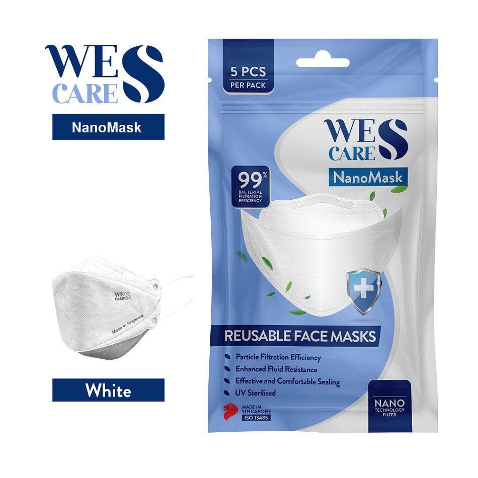 [5Pcs] Wes Cares NanoMask Reusable