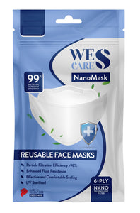 [4Pcs] Wes Cares Design NanoMask Reusable