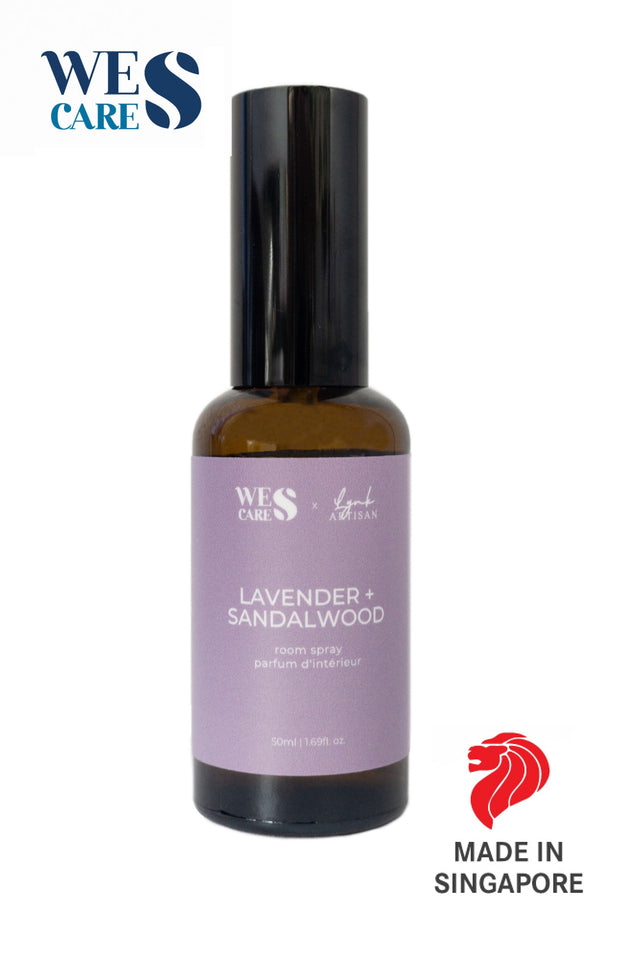 Wes Care x Lynk Artisan | Relaxing Dreams Lavender Sandalwood Room Spray | Made in Singapore